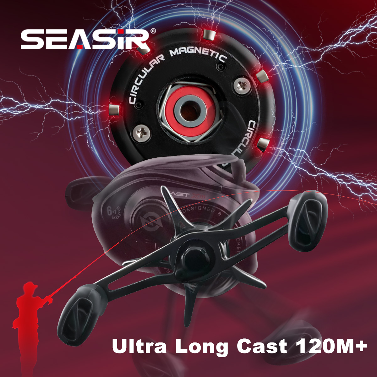 SEASIR CAST-X3 Baitcasting Ree - đánh giá và giá Abu Garcia Reel Max
