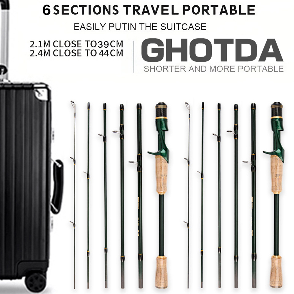 Baitcasting Spinning Travel Ca - đánh giá và giá Fishing Rod Surf