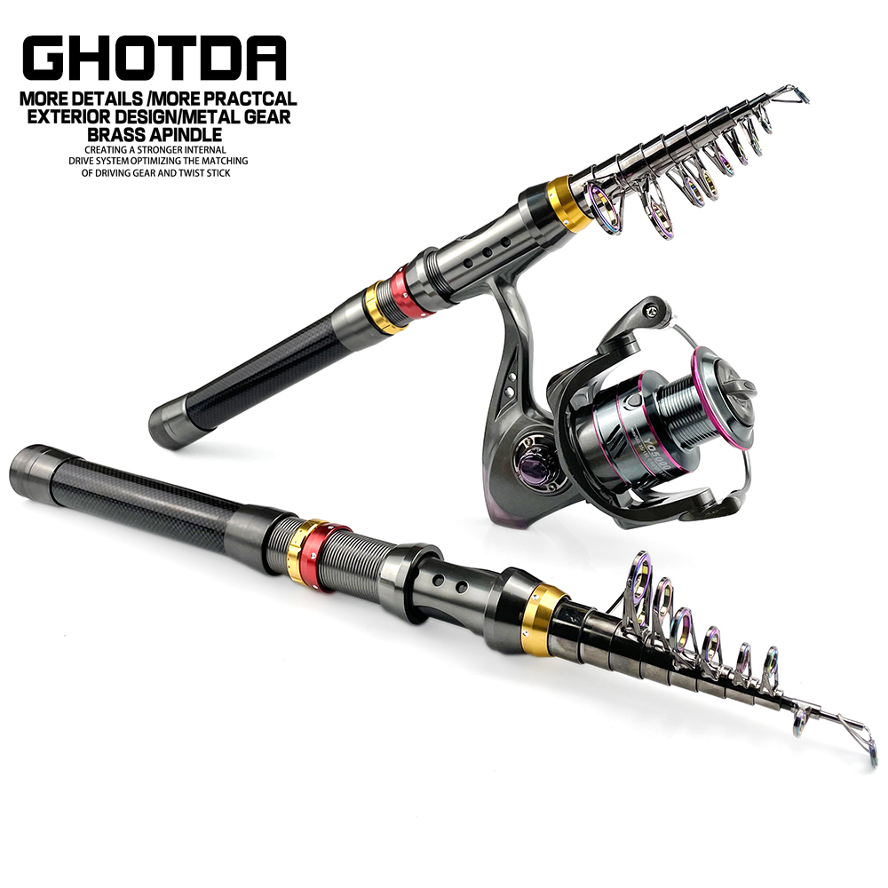 1.8-3.6M Sợi Carbon Câu Cá Cần - đánh giá và giá Fishing Rod Surf