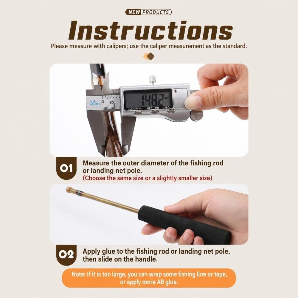 Portable EVA Fishing Rod Handl - đánh giá và giá Fishing Rod Ice