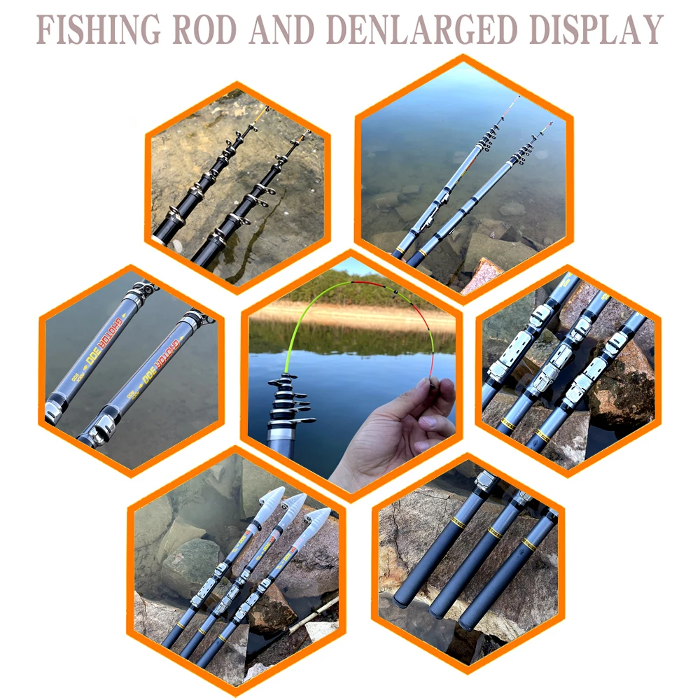 Ultralight Portable Telescopic - đánh giá và giá Fishing Rod Surf